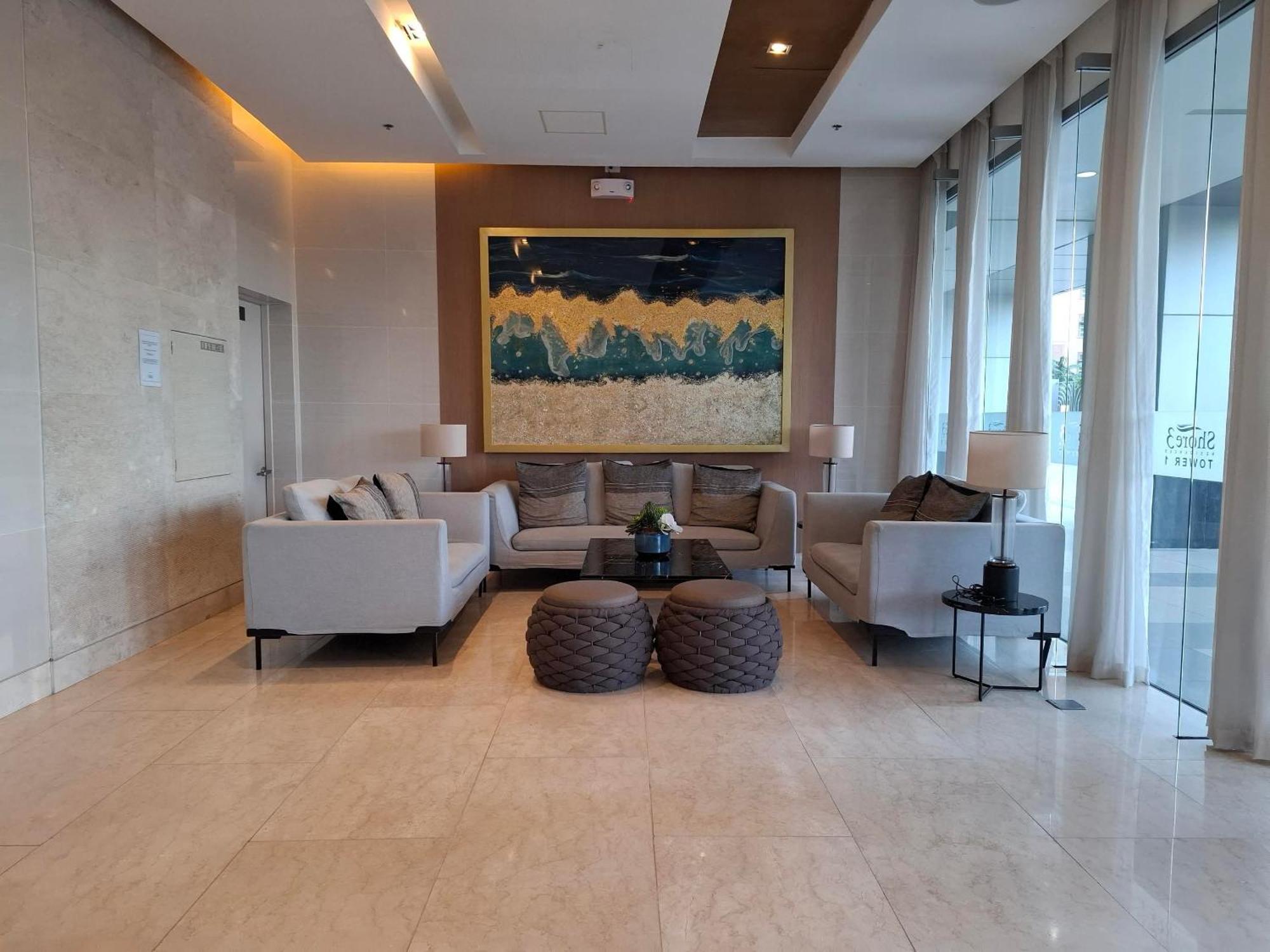 Shore 1 & 3 Residences Moa 1Br With Balcony By Darpm Manila Esterno foto