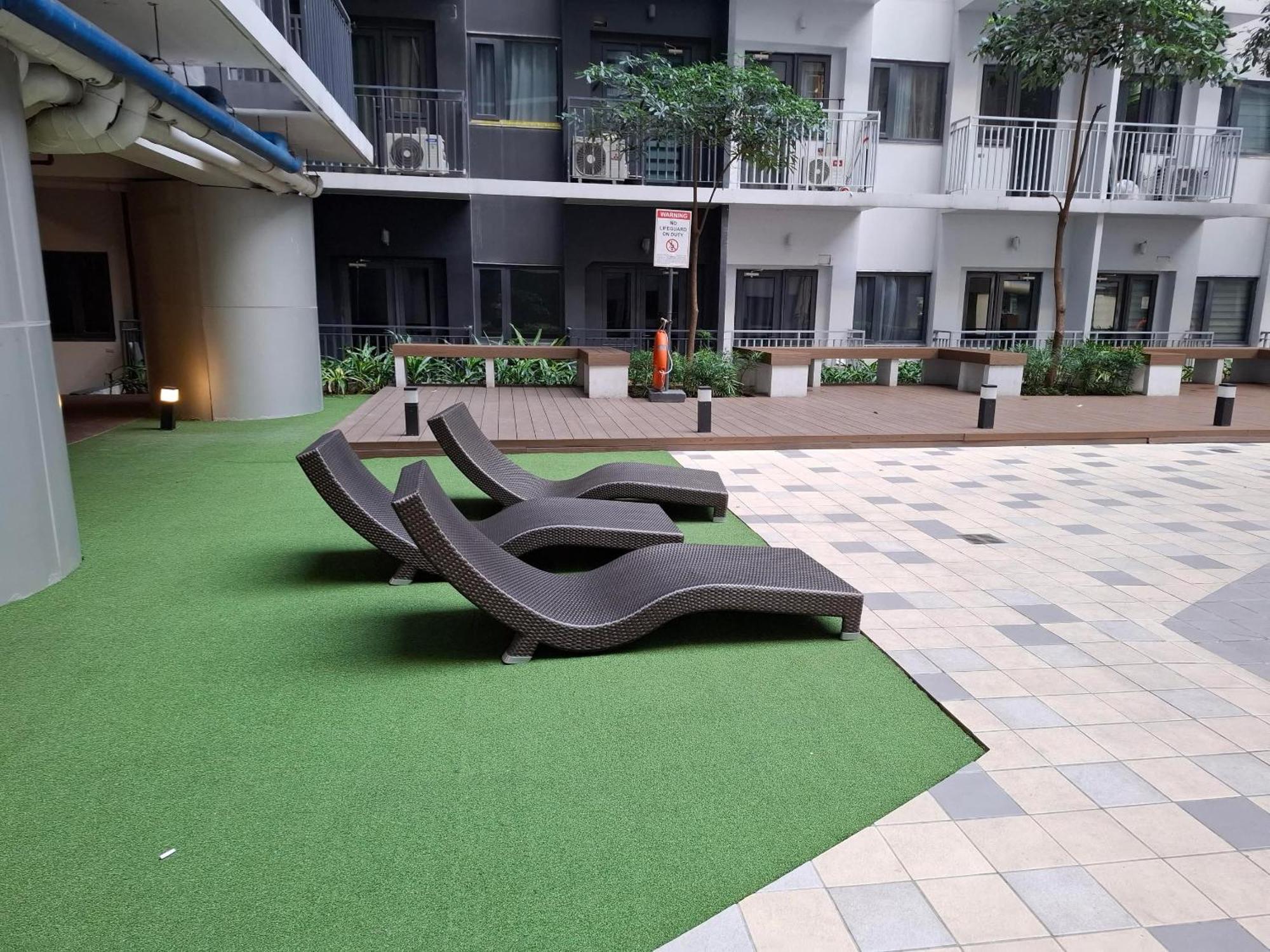Shore 1 & 3 Residences Moa 1Br With Balcony By Darpm Manila Esterno foto